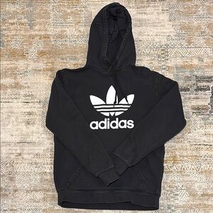 Adidas Men's Black Hoodie Sweater